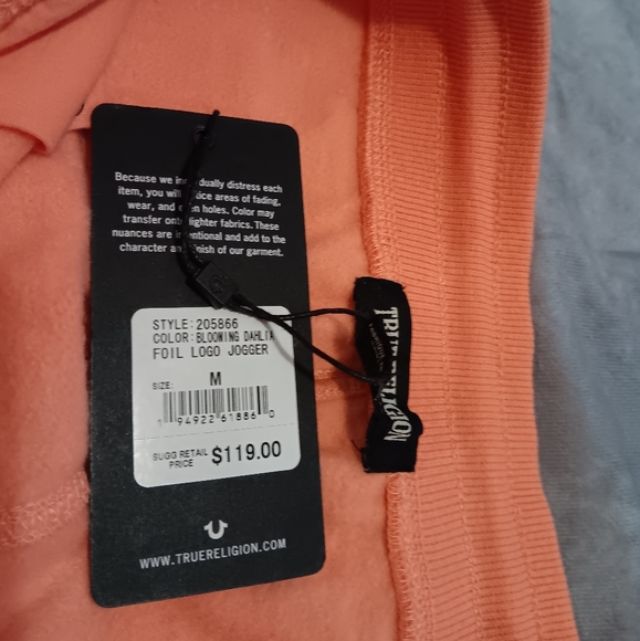NWT True Religion jogger - Picture 8 of 8